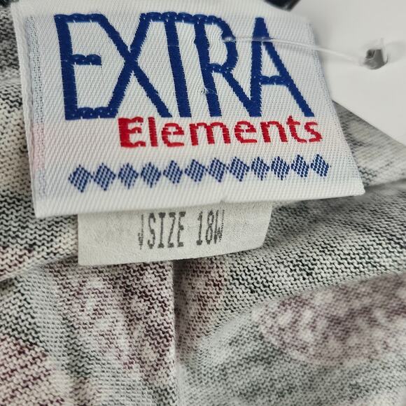 Multi Color Cotton Blend Tee Size 18 W - Picture 3 of 4